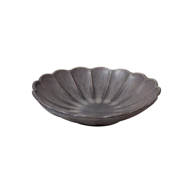 Q Authentic Servies Horeca Kwaliteit Q Authentic Flower Pastabord Grijs 24cm