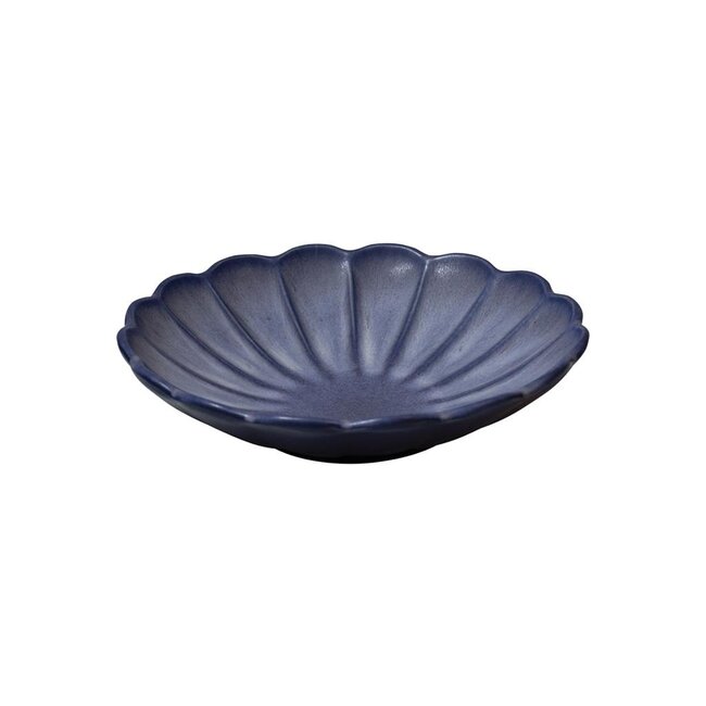 Q Authentic Servies Horeca Kwaliteit Flower Pasta Plate Blue 24 cm 4/box