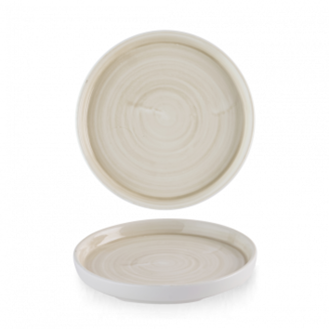 Stonecast Canvas Natural Walled Plate 15,7cm 6/box