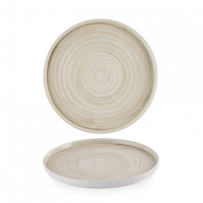 Stonecast Canvas Natural Walled Plate 21cm 6/box