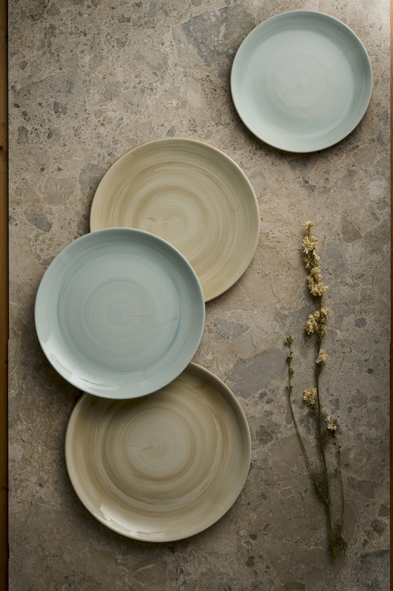 Churchill Stonecast Canvas Breeze & Natural servies