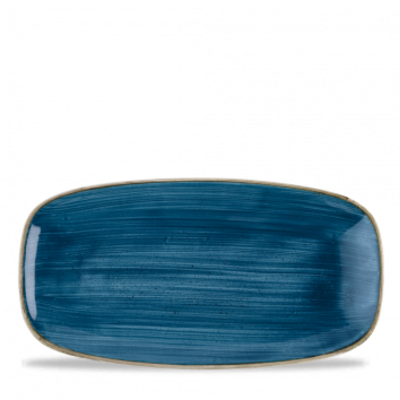 Churchill Churchill | Stonecast Java Blue Oblong Plate 29.8x15.3cm