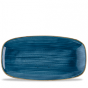 Churchill Churchill | Stonecast Java Blue Oblong Plate 35.5x18.9cm