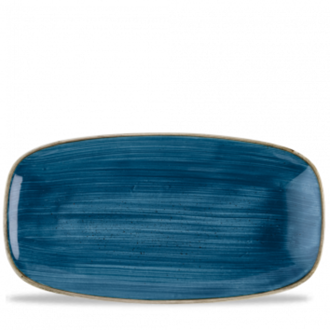 Stonecast Java Blue Chefs Oblong Plate 35,5x18,9cm 6/box