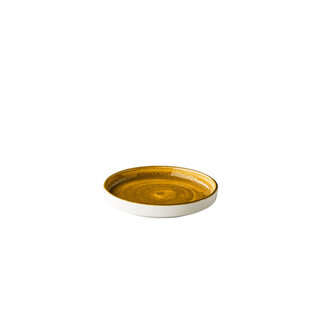 Q Authentic Servies Horeca Kwaliteit Jersey bord opst. rand stapelbaar geel 16,2 cm