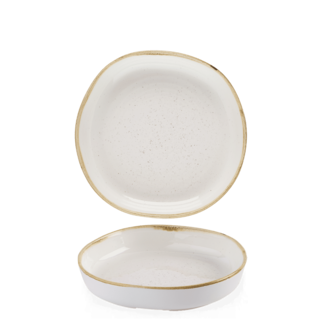 Stonecast Barley White Org. Walled Bowl 23x4.5cm