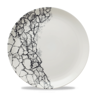 Kintsugi Accents  Quartz Black Evolve Coupe  Bord 11.25" BOX