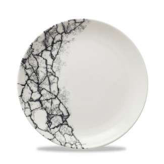 Kintsugi Accents  Quartz Black Evolve Coupe  Bord 8.67" BOX