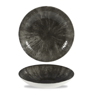 Churchill Servies Horeca Kwaliteit Stone Quartz Black Evolve Coupe Bowl 24.8cm