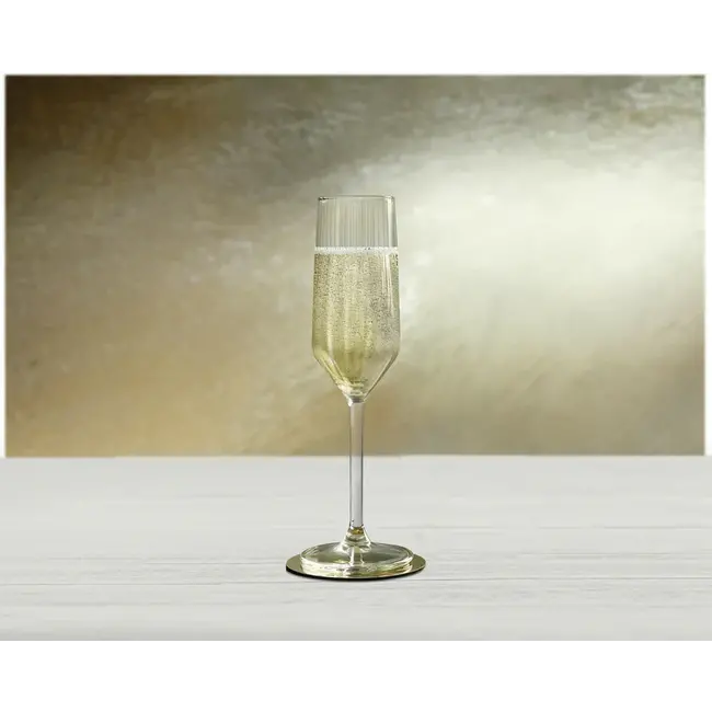 Royal Leerdam Glazen Carré Optics Champagne 225 ml 6/box