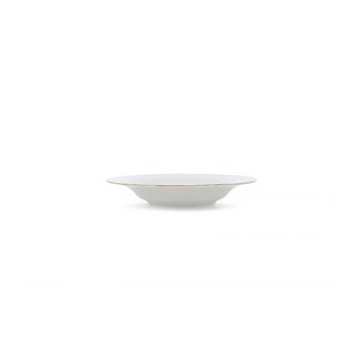 BonBistro Servies Horeca Kwaliteit BonBistro | Diep bord 23,5/14xH4cm met gouden rand Retro
