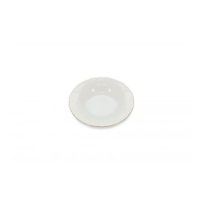 BonBistro Servies Horeca Kwaliteit BonBistro | Diep bord 23,5/14xH4cm met gouden rand Retro