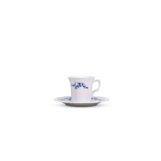 BonBistro Servies Horeca Kwaliteit BonBistro | Kop 200 ml blue flower Retro 6/box