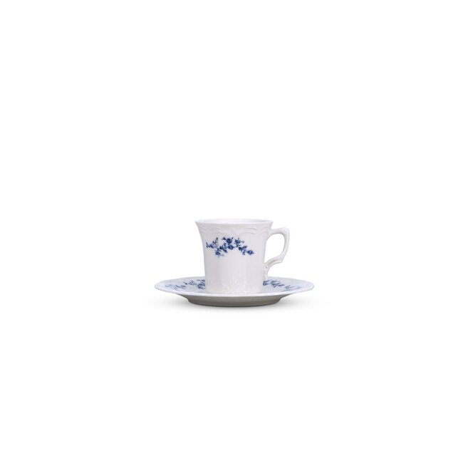 BonBistro Servies Horeca Kwaliteit F2D | Kop 200 ml blue flower Retro 6/box