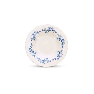 BonBistro Servies Horeca Kwaliteit Bon Bistro | Diep bord 23,5/14 x  H4 cm blue flower Retro 6/box