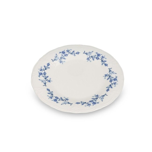 BonBistro Servies Horeca Kwaliteit F2D | Plat bord 27 cm blue flower Retro 6/box