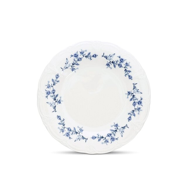 BonBistro Servies Horeca Kwaliteit F2D | Plat bord 27 cm blue flower Retro 6/box
