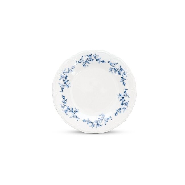 BonBistro Servies Horeca Kwaliteit F2D | Plat bord 20,5 cm blue flower Retro 6/box