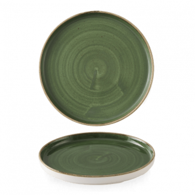 Churchill Servies Horeca Kwaliteit Stonecast Sorrel Green Walled Plate 26 cm 6/box