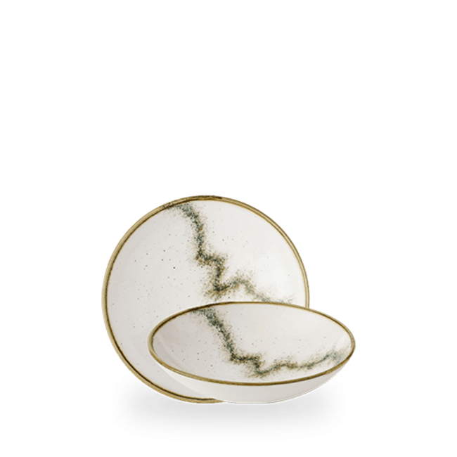 Art de Cuisine (Churchill1795) Stonecast Spice Barley White Coupe Bowl 18,2cm 12/box