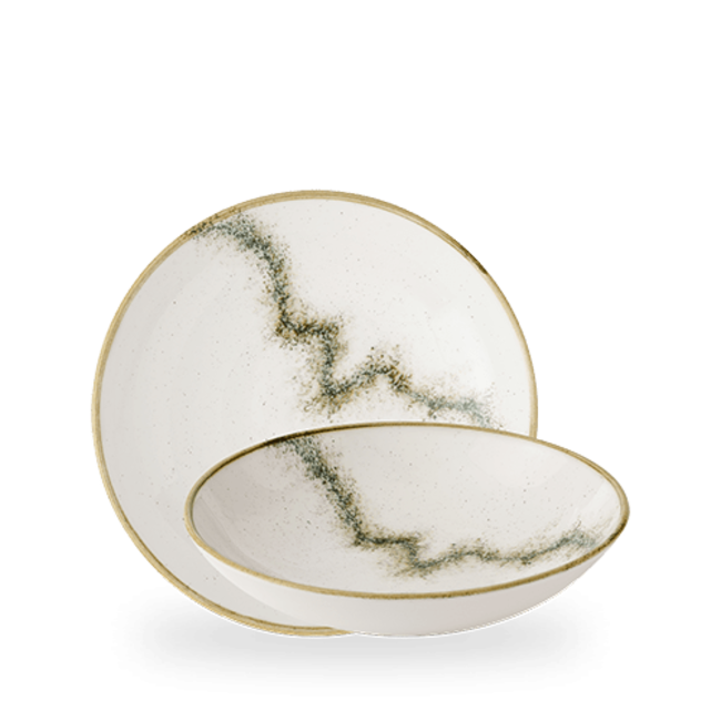 Art de Cuisine (Churchill1795) Stonecast Spice Barley White Evo Coupe Bowl 24,8cm 12/box