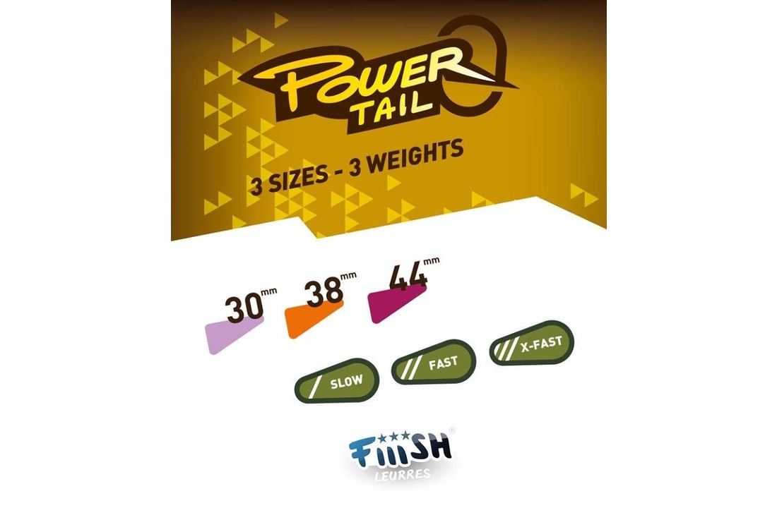 POWERTAIL 44MM X-FAST 18 GRAM SILVER GLITTER