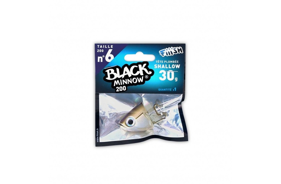 BLACK MINNOW 160 JIGHEAD KAKI SHALLOW 15 GRAM P/2