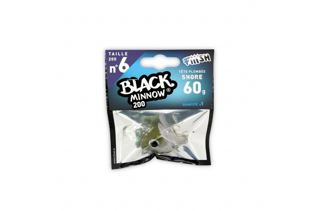BLACK MINNOW 200 JIGHEAD KAKI SHORE 60 GRAM