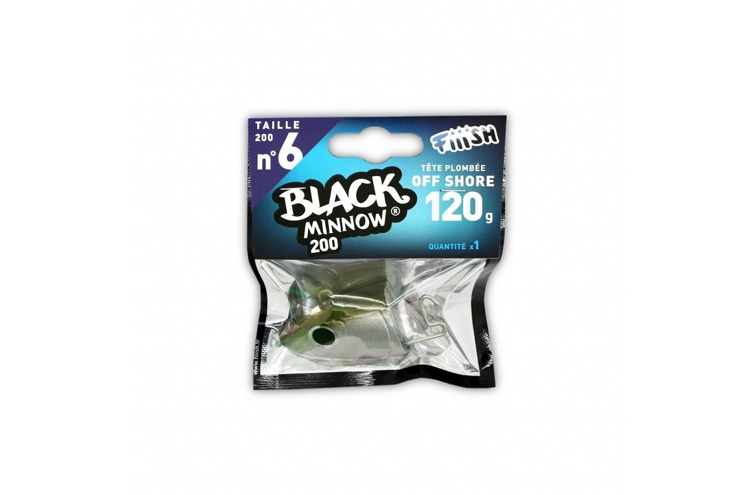 BLACK MINNOW 140 JIGHEAD KAKI OFF SHORE 40 GRAM P/2