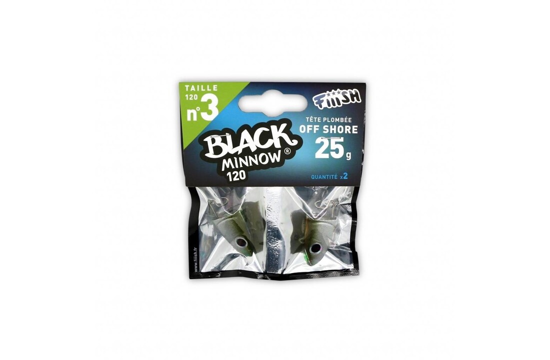 BLACK MINNOW 200 JIGHEAD KAKI OFF SHORE 120 GRAM