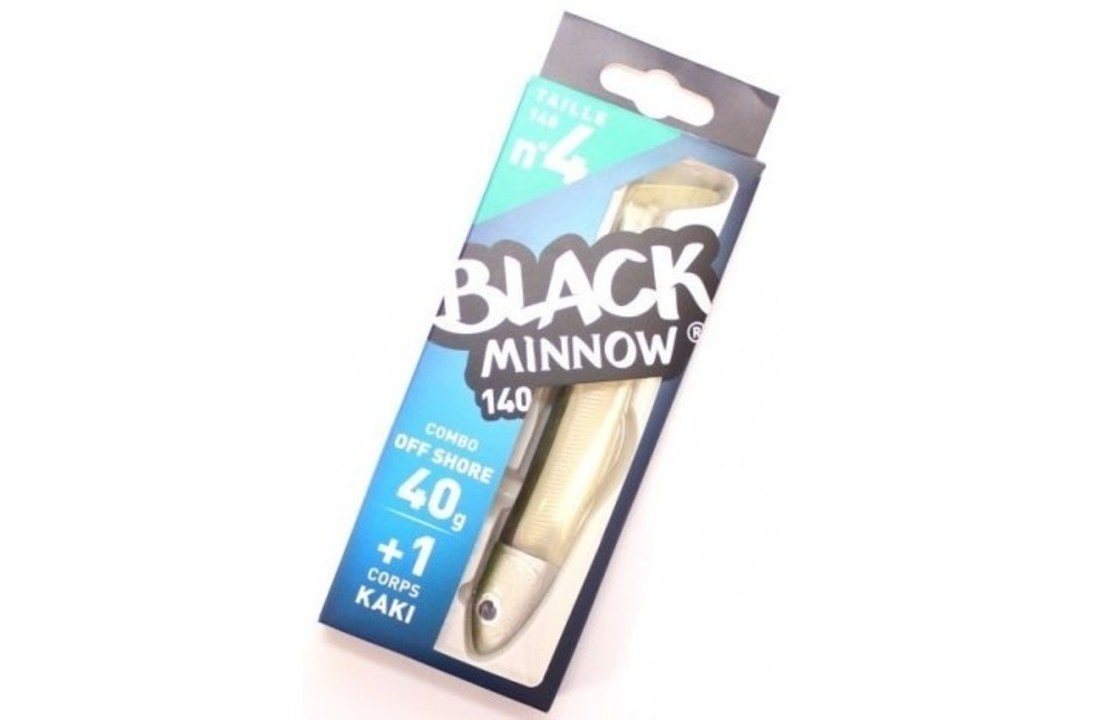 BLACK MINNOW 140 COMBO OFF SHORE 40 GRAM KAKI + LURE BODY KAKI