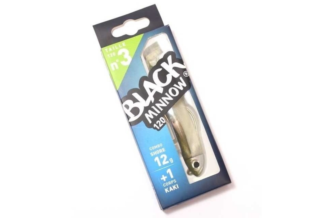 BLACK MINNOW 140 COMBO SHORE 20 GRAM KAKI + LURE BODY KAKI