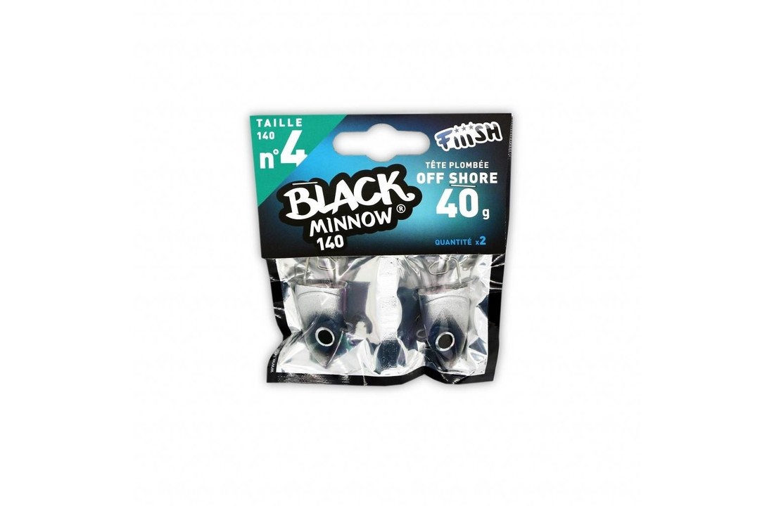 BLACK MINNOW 120 JIGHEAD BLUE OFF SHORE 25 GRAM P/2