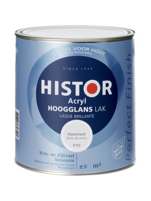 Histor Acryl Hoogglans Lak - Hoornwit