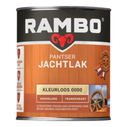 Rambo Pantser Jachtlak Transparant Hoogglans