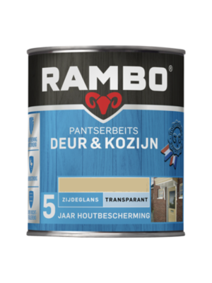 Rambo Pantserbeits Deur & Kozijn Zijdeglans Transparant 750 ml - Lichteiken
