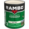 Rambo Pantserbeits Tuinhout Zijdeglans Dekkend - 750 ml Ral 9001