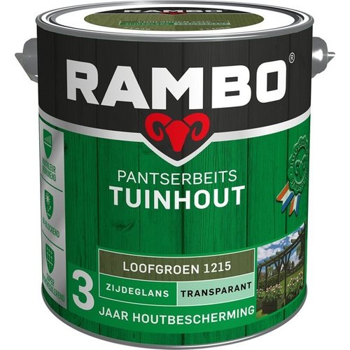 Rambo Pantserbeits Tuinhout Zijdeglans Transparant - Loofgroen