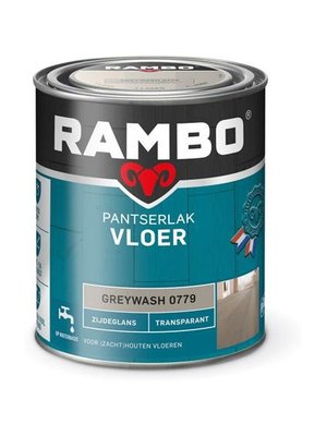 Rambo Pantserlak Vloer Transparant Zijdeglans - 750 ml Greywash