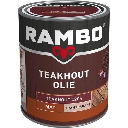 Rambo Teakhout  Olie Transparant