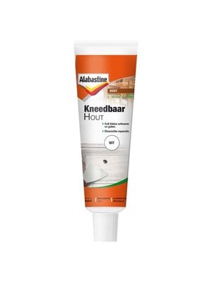 Alabastine Kneedbaar Hout - 75 gram Wit