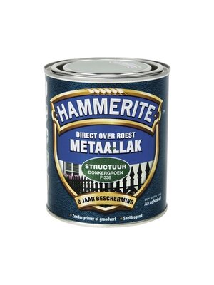 Hammerite Metaallak Direct over Roest Structuur - F338 Donkergroen