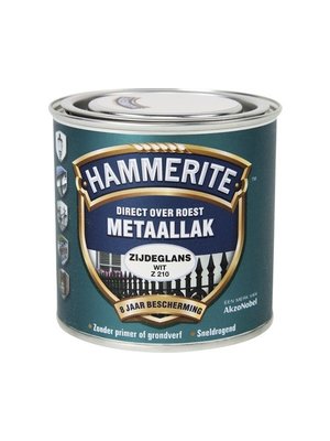 Hammerite Metaallak Direct over Roest Zijdeglans - Z210 Wit