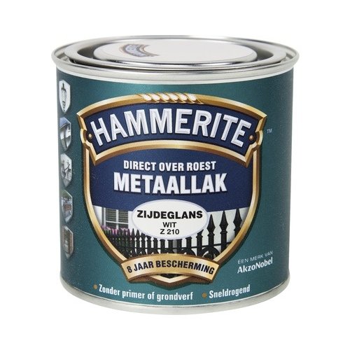 Hammerite Metaallak Direct over Roest Zijdeglans - Z210 Wit