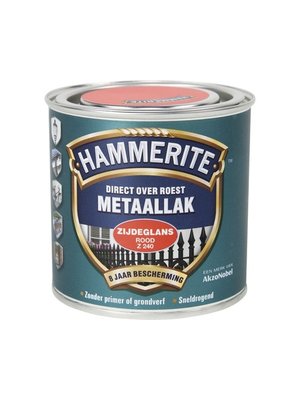 Hammerite Metaallak Direct over Roest Zijdeglans - Z240 Rood
