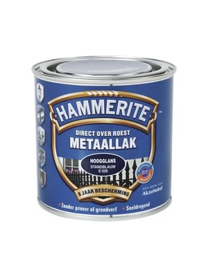 Hammerite Metaallak Direct over Roest Hoogglans - S028 Standblauw