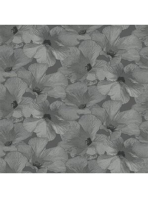 Dutch Wallcoverings Behang Annuell Hibiscus Grijs 11003