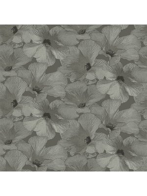 Dutch Wallcoverings Behang Annuell Hibiscus Bruin 11004