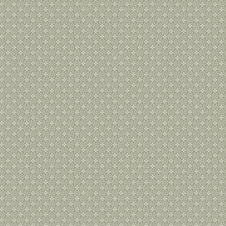Dutch Wallcoverings Behang Annuell Kleine Bloem Grijsgroen 11007