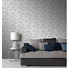 Dutch Wallcoverings Behang Carat Deluxe Bloem Wit/Grijs 10064-31